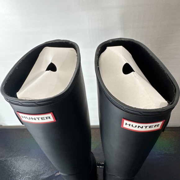 Hunter Boots Women's Size 5M Black Original Tall Rain w/box - Picture 13 of 16
